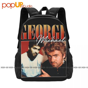 George Michael 90S Backpack Large Capacity Softback Gym Tote Bag
