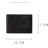 Retro Head Cowhide Driver's Pack Leather Multi-Card Pack