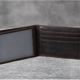 Retro Head Cowhide Driver's Pack Leather Multi-Card Pack