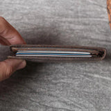 Retro Head Cowhide Driver's Pack Leather Multi-Card Pack