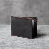 Retro Head Cowhide Driver's Pack Leather Multi-Card Pack