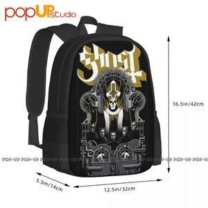Ghost Bc Band Metal Father Backpack Large Capacity Print Training Sports Bag