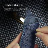 Retro Leather Pencil Bag Pluggable Pencil Pens Storage Bag