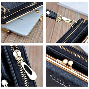 Rectangle Crossbody Bag PU Leather Shoulder Messenger Bag Handbag