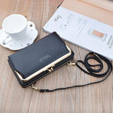 Rectangle Crossbody Bag PU Leather Shoulder Messenger Bag Handbag