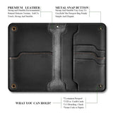 Leather Family Passport Holder Travel Wallet