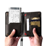 Leather Family Passport Holder Travel Wallet