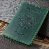 Arrival Mexico Crazy Horse Leather Passport Cover