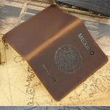 Arrival Mexico Crazy Horse Leather Passport Cover