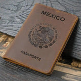 Arrival Mexico Crazy Horse Leather Passport Cover