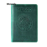 Arrival Mexico Crazy Horse Leather Passport Cover