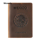 Arrival Mexico Crazy Horse Leather Passport Cover