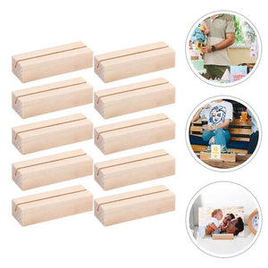 Wood Table Number Holders Stand Party Clip Wedding Decoration