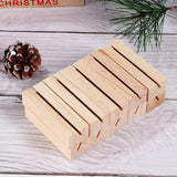 Wood Table Number Holders Stand Party Clip Wedding Decoration