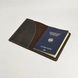 Cow Leather Passport Holder Travel Wallet Covers for Passports Men