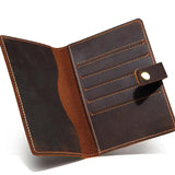 Leather Passport Cover Wallet Vintage Holder