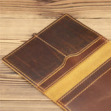 Leather Austrian Passport Cover Cowhide Passport Holder Travel Wallet