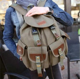 Hot Canvas Travel Backpack Student School Bag