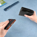 RFID Blocking Front Pocket Slim Wallet Mens Anti-scan Leather Wallet
