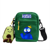 Rainbow Canvas Shoulder Bag Casual Messenger Sling Bag for Kids