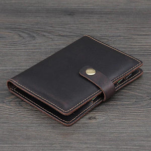 Personalized Leather Passport Cover for Men - Travel Engraved Covers