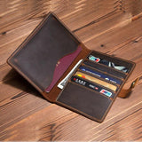 Personalized Leather Passport Cover for Men - Travel Engraved Covers