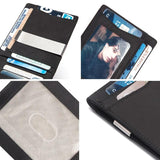 Men Leather Money Clip Slim Bifold Wallet ID Credit Holder
