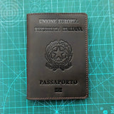 Custom Italian Passport Cover with Name Unisex Holder