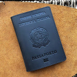 Custom Italian Passport Cover with Name Unisex Holder