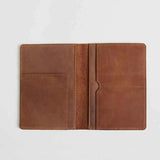 Vintage Leather Passport Wallet Holder