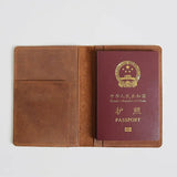 Vintage Leather Passport Wallet Holder
