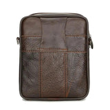 Men's Leather Small Messenger Bag Multifunctional Shoulder Bag