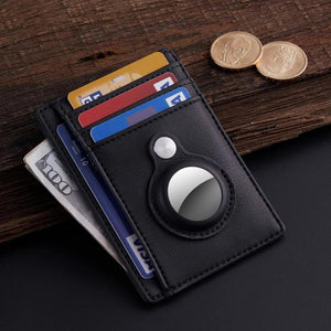 Slim Front Pocket Wallet with AirTag Case Holder
