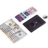 Slim Front Pocket Wallet with AirTag Case Holder