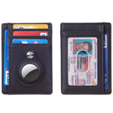 Slim Front Pocket Wallet with AirTag Case Holder