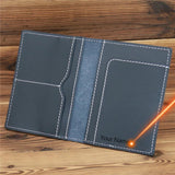 Vintage Leather Passport Case Travel Wallet Organizer