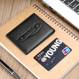 WILLIAMPOLO Card Bag Male Cowhide Leather Case Driving Set Mini