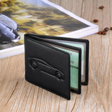 WILLIAMPOLO Card Bag Male Cowhide Leather Case Driving Set Mini