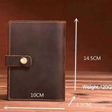 Genuine Leather Passport Cover Crazy Horse Cow Leather Travel Passport Holder