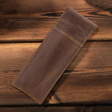 Retro Crazy Horse Cow Leather Watch Bag