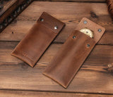 Retro Crazy Horse Cow Leather Watch Bag