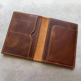 Men's Vintage Leather Passport Cover