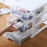 Yaxinya Storage Box Desktop Drawer Style Rack Transparent Classification Station