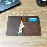 Personalized Leather Passport Cover - Gift for Him