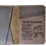 Personalized Leather Passport Cover - Gift for Him