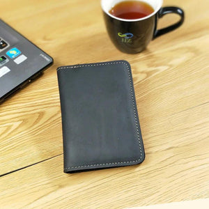 Personalized Leather Passport Cover - Gift for Him