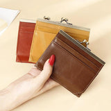 Vintage Oil Wax Leather Card Bag Multi-card Cover Credit Card Bag