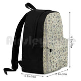 Kashan Isfahan Persian Carpet Print Outdoor Hiking Backpack