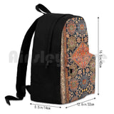Hamadan Antique West Persian Rug Print Outdoor Hiking Backpack