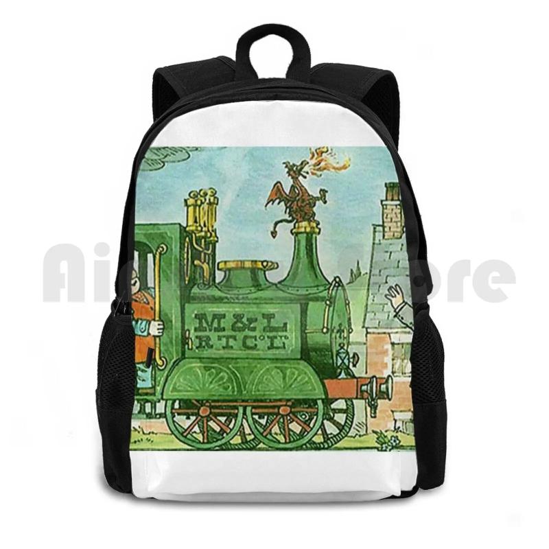 Vintage Ivor Engine Outdoor Hiking Backpack Waterproof Camping Travel